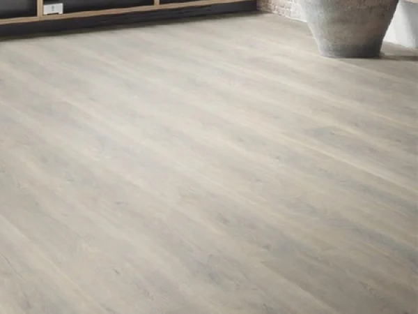 Kamer met houten vloer en gladde afgewerkte wand